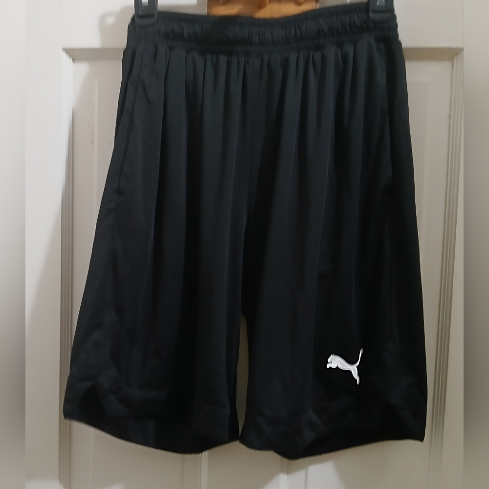 Puma Kids Black Athletic Shorts